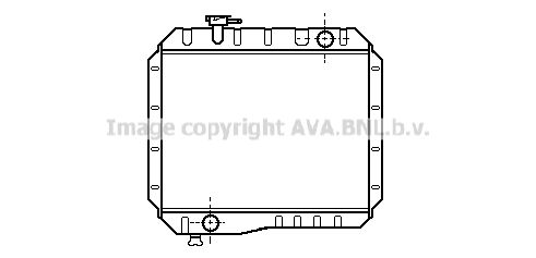 AVA QUALITY COOLING Радиатор, охлаждение двигателя TO2055